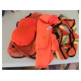 ORANGE VESTS AND HAT
