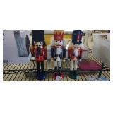 (3) NUTCRACKER FIGURINES