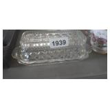 VINTAGE COVERED BUTTER DISH