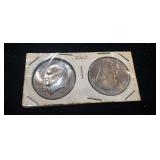 (2) BI-CENTENNIAL EISENHOWER DOLLARS