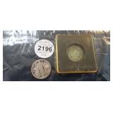 STANDING LIBERTY QUARTER (NO DATE) 1958 SILVER DIM