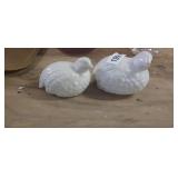 (2) CERAMIC QUAILS OR PARTIDGES