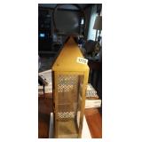 20" TALL GOLD FINISHED METAL TOWER LANTERN