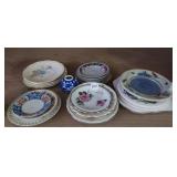 LOT FULL OF VINTAGE PLATES, SAUCERS, ETC.