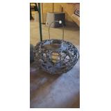 WOVEN RATTAN DECORATIVE CANDLE LANTERN