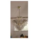 VINTAGE WATERFALL CHANDELIER (BRING TOOLS TO REMOV