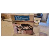 50pc FLOCKED HANGER SET *NEW