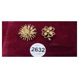 (2) VINTAGE SARAH COVENTRY PINS