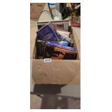 BOX OF VHS, DVD AND CASSETTES