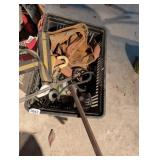 CRATE OF TOOLS/ HARDWARE