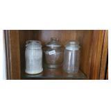 LOT OF JARS WITH LIDS