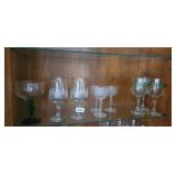 LOT OF STEMMED GLASSES