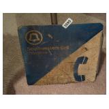 SOUTHWESTERN BELL METAL PHONE SIGN