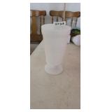 MILK GLASS FOOTED GOBLET