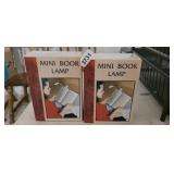 (2) MINI BOOK LAMPS, NEW