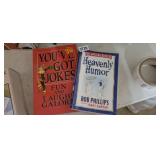 YOU GOT JOKES, HEAVENLY HUMOR BOOKS, & 2 BOOK LAMP