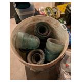 (10) VINTAGE "BULLET" PHONE LINE INSULATORS