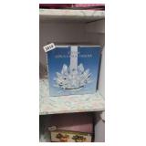 CRYSTAL LOTUS CANDLE HOLDER *NEW