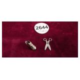(2) STERLING SILVER CHARMS