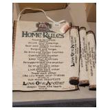 (4) HOME RULES BANNERS