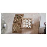 (3) VINTAGE HOME DECOR MIRRORS