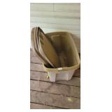 3 TOTES WITH LIDS