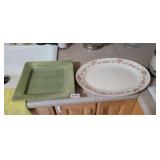 2 SERVING PLATES