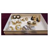 LOT OF ANTIQUE CLIP-ON EARRINGS