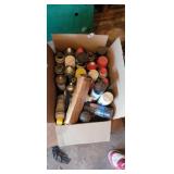 BOX OF AEROSOL CANS (USED)