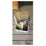 TOTE OF TOOLS AND GOODIES