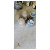 LOT OF VINTAGE GLASS INSULATORS