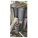 LOT OF ROLLS OF TAR PAPER, PLUS