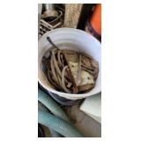 BUCKET WITH SCRAP HARDWARE