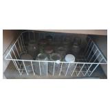 BASKET WITH CANNING JARS