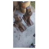 PAIR OF VINTAGE CAST IRON SCREW JACKS