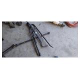 LOT OF LUG WRENCH, PRY BAR, ETC