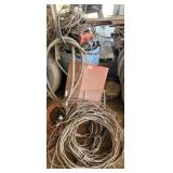 LOT OF SCRAP, WIRE, ETC