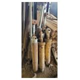 SCRAP LOT OF HYDRAULIC CYLINDERS, RODS, ETC.