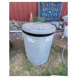 GALVANIZER TRASH CAN