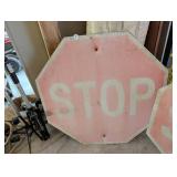 VINTAGE METAL STOP SIGN