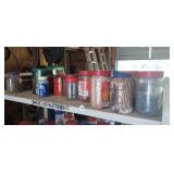 SHELF FULL OF HARDWARE ITEMS