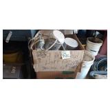 BOX FULL OF LIGHT FIXTURES