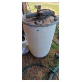 PLASTIC BARREL AND SCRAP