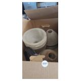 BOX FULL OF LIGHT FIXTURE GLOBES