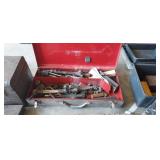 TOOLBOX WITH TORCHES, ETC.