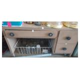 METAL AND WOOD DESK