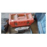 CASE WITH GLUE GUN , GLUE, ETC