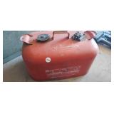 GASOLINE CAN, MOSTLY FULL