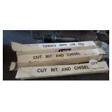 (3) CUT BIT AND CHISEL 1/4", 3/8" & 1/2"