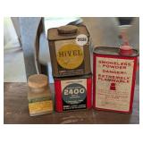 MUZZLELOADING POWDER, VINTAGE TINS